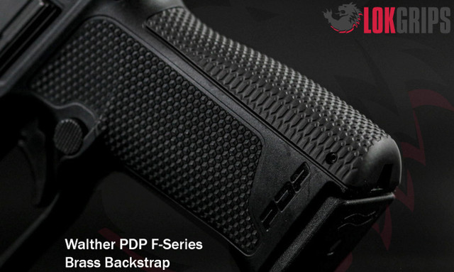 LOK Grips LOK Walth. PDP F-Series Griffrücken, Schwarz Cerakote