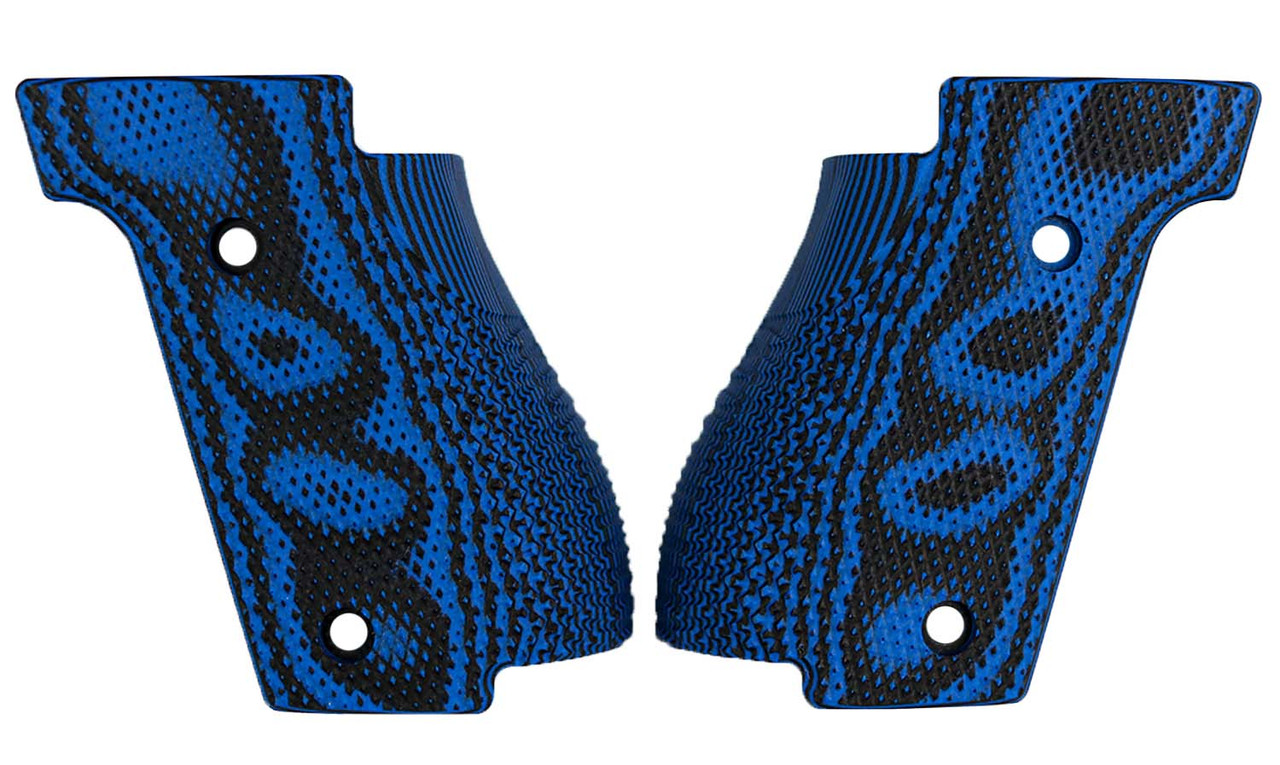 LOK Grips LOK Walth. Q5 SF Checkered Blau Schwarz