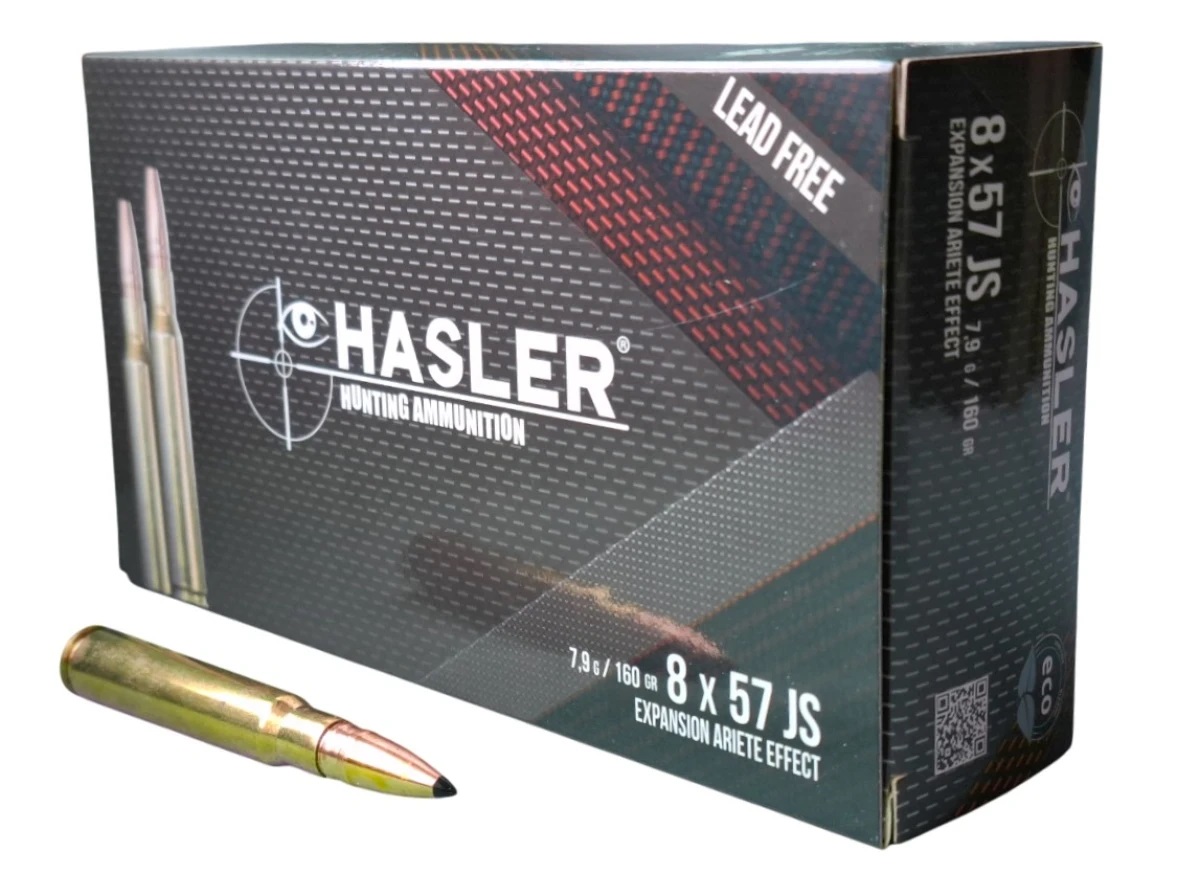 HASLER Ariete 8x57JS 7,9g, 160gr, bleifrei, 20 St.