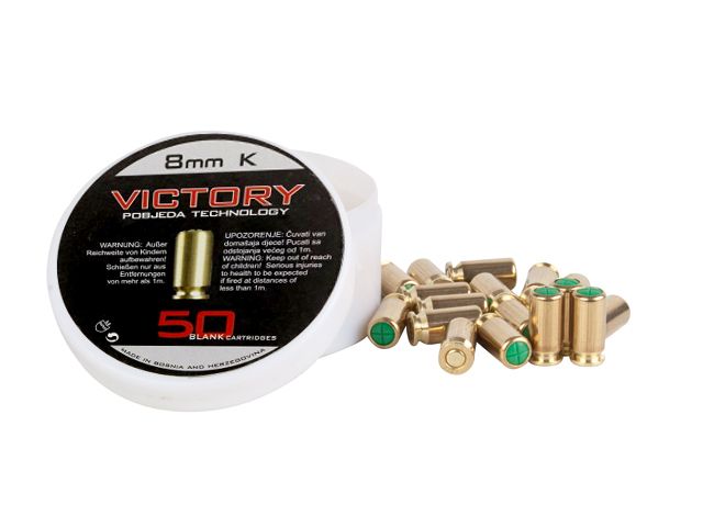 Victory Vict. Platzpatronen 8mm K für Pistole, 50 St.