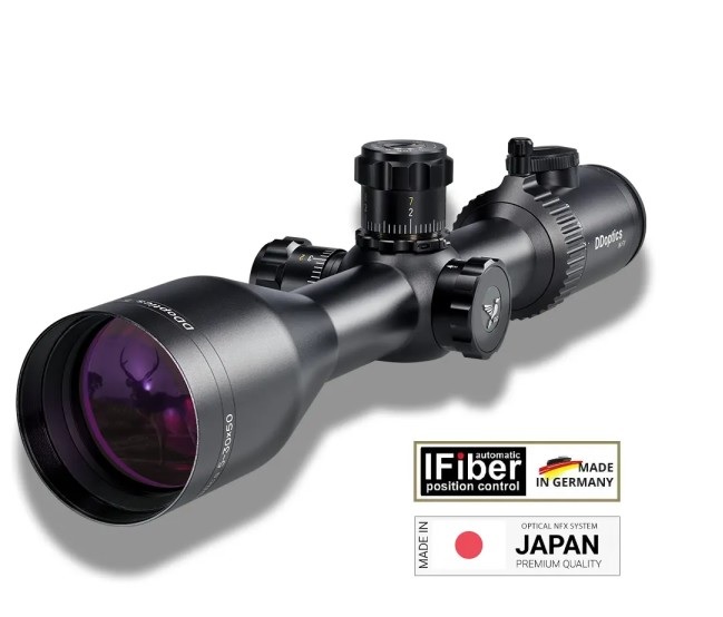 DDoptics NE 5-30x50 NFX Mildot, MRAD