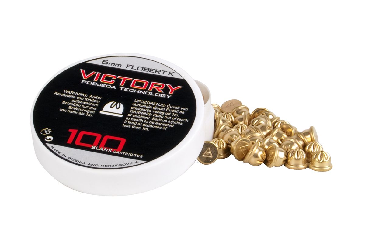 Victory Vict. Platzpatronen 6mm Flob.K für Revolver, 100 St.