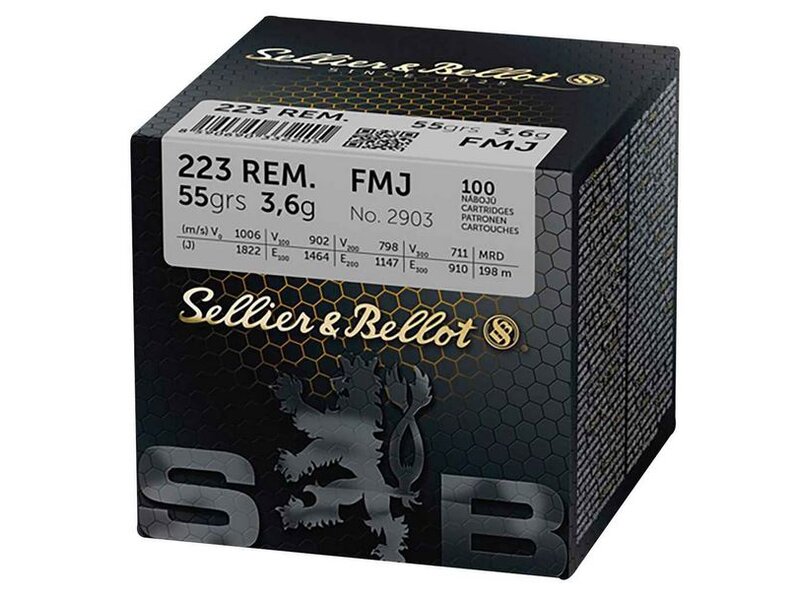 Sellier & Bellot S+B .223Rem. FMJ 55grs. 100St