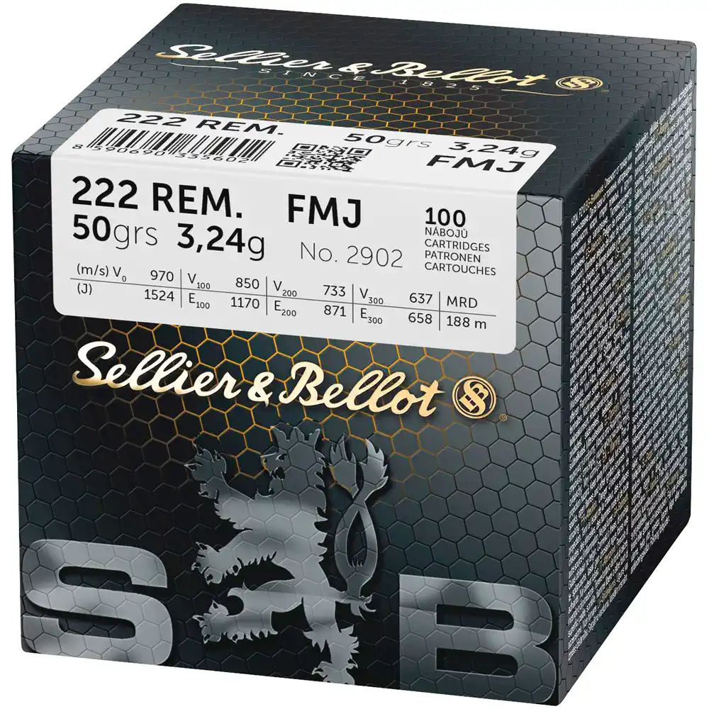 Sellier & Bellot S+B .222Rem. SP 50grs. 100St TM