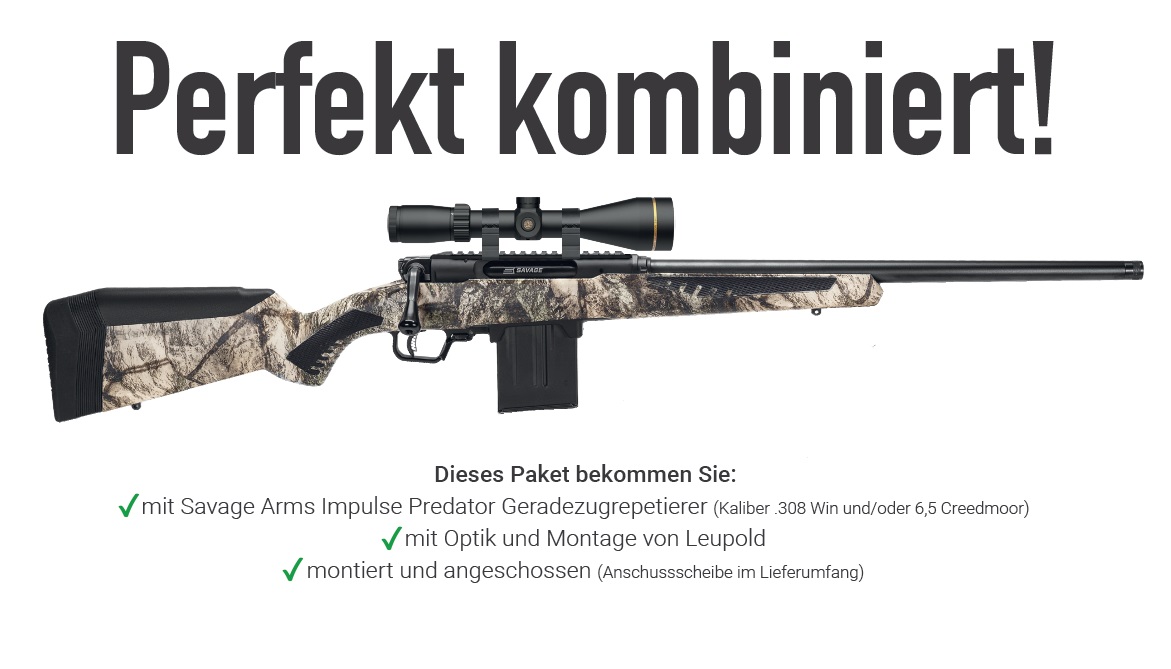 Savage Sav. Impulse Predator Paket .308Win, Leupold VX 3-9x50