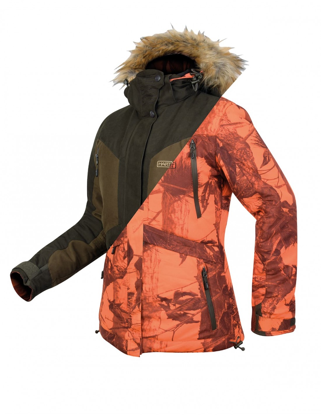Hart Hunting Wendejacke HART ALTAI-J2D Braun/Camo Blaze
