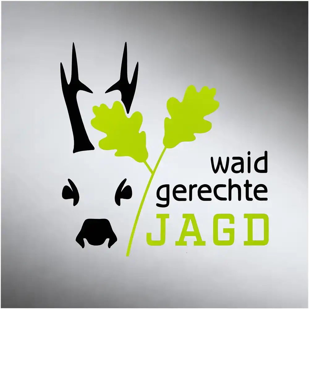 Frankonia Aufkleb.:''Waidgerechte Jagd'' 10x10cm